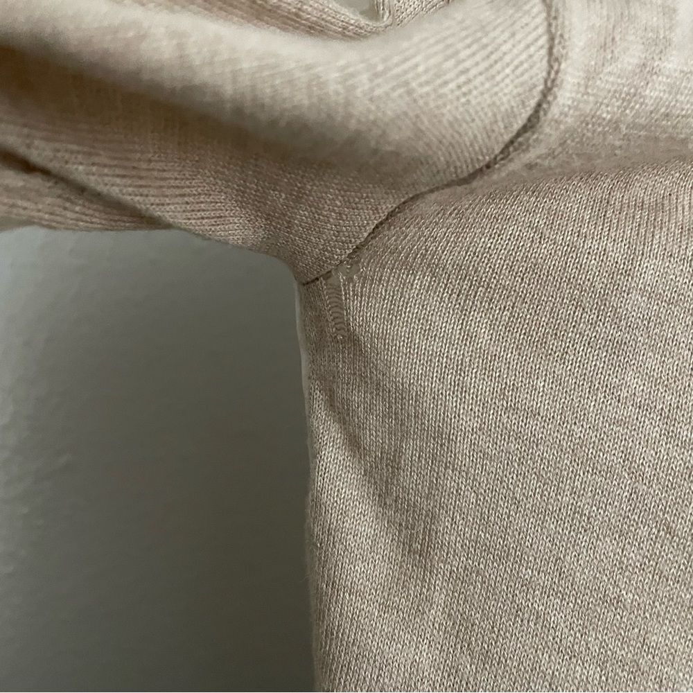Silk Neutral Button Front Cardigan - Picture 5 of 6